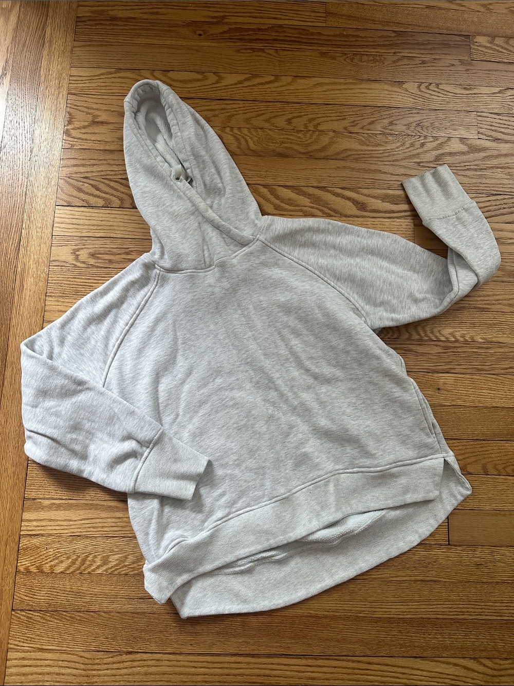 Women's Jockey Light Gray Hooded Pullover Sweatshirt